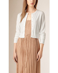 Burberry Cropped Cotton Cardigan