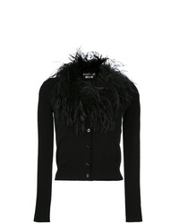 Boutique Moschino Feather Neck Cardigan