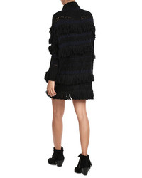 Zadig & Voltaire Fringed Cardigan With Wool And Alpaca