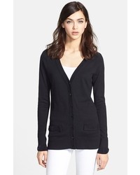kate spade new york Cary Cotton Blend Cardigan Black Small