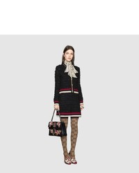 Gucci Knitted Cardigan With Web