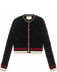 Gucci Knitted Cardigan With Web