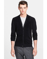 The Kooples Leather Front Wool Cardigan