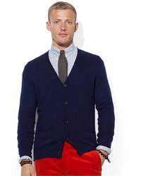 Polo Ralph Lauren Merino Wool V Neck Cardigan, $165 | Macy's 