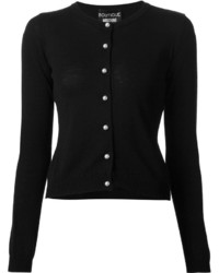 Moschino Boutique Faux Pearl Button Cardigan