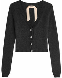 N°21 N21 Cardigan With Angora Wool And Embellished Buttons