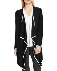Vince Camuto Piped Drape Front Cardigan