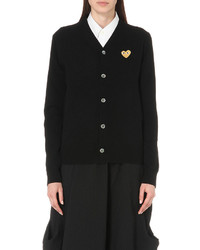 Play Embroidered Heart Wool Cardigan