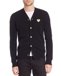 Comme des Garcons Play Heart Logo Cardigan