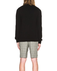 Comme des Garcons Play Lambswool Cardigan With Small Black Emblem Sleeve