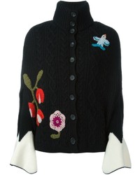 RED Valentino Floral Knit Cape