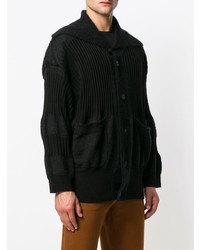 Issey Miyake Men Ribbed Knit Cardigan