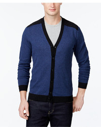 Alfani Sweater V Neck Colorblocked Cardigan
