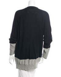 Alexander Wang T By Colorblock Button Up Cardigan