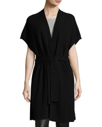 Vince Textured Belted Long Cardigan