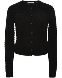 Carven Textured Knit Jersey Cardigan