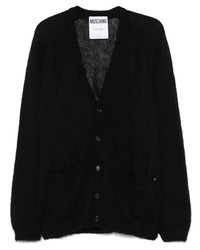 Nick Wooster wearing Black Cardigan, White Crew-neck T-shirt