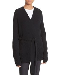Helmut Lang Wool Cashmere Belted Wrap Cardigan