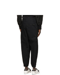 Julius Black Adjustable Zip Cargo Pants