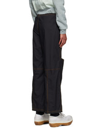 SC103 Black Cotton Cargo Pants