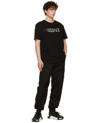 Versace Black Cotton Cargo Pants