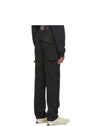 Reese Cooper®  Black Cotton Twill Cargo Pants