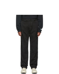 Reese Cooper®  Black Cotton Twill Cargo Pants