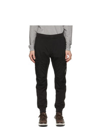 C.P. Company Black Dyed Fleece Taylon P Cargo Pants