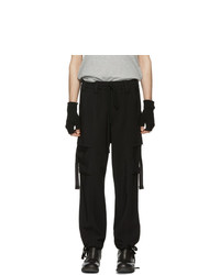 Song For The Mute Black Elasticized Cargo Pants