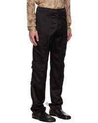 Dries Van Noten Black Four Pocket Cargo Pants