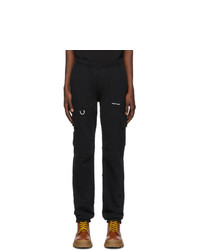 Off-White Black Jersey Logo Cargo Trousers