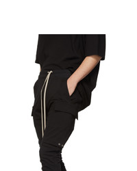 Rick Owens Black Jog Cargo Pants