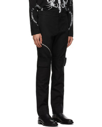 Givenchy Black Layered Effect Trousers