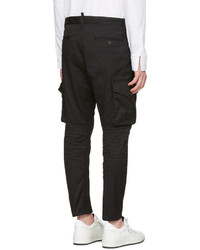 DSQUARED2 Black Military Glam Sexy Cargo Pants