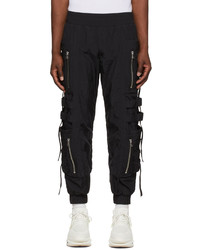 Balmain Black Nylon Cargo Pants