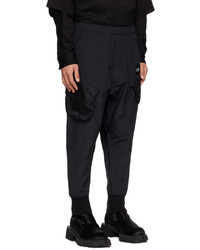 Julius Black Paneled Cargo Pants