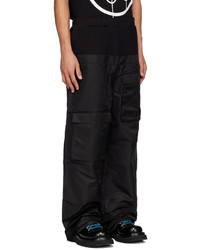 Spencer Badu Black Paneled Cargo Pants