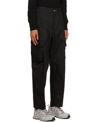 Stone Island Shadow Project Black Patch Cargo Pants