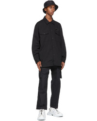 McQ Black Pleated Airy Cargo Pants