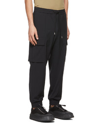 Solid Homme Black Pleated Detail Trousers
