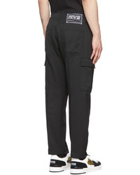 VERSACE JEANS COUTURE Black Polyester Cargo Pants