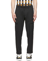 VERSACE JEANS COUTURE Black Polyester Cargo Pants