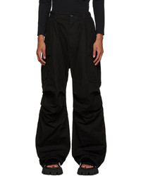Balenciaga Black Pulled Cargo Pants