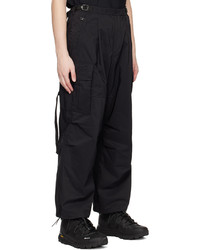 F/CE Black Relaxed Fit Cargo Pants