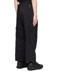 F/CE Black Relaxed Fit Cargo Pants