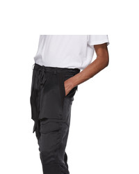 Nahmias Black Silk Cargo Pants