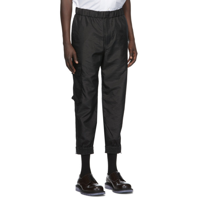 Tibi Black Taffeta Cargo Pants, $134 | SSENSE | Lookastic