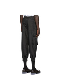 Tibi Black Taffeta Cargo Pants