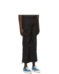 Remi Relief Black Taffeta Cargo Pants