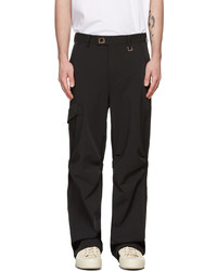 Wooyoungmi Black Twill Cargo Pants